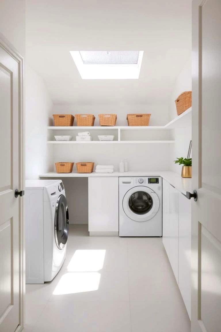 Minimalist Design Themes - 24 Stackable Laundry Room Ideas