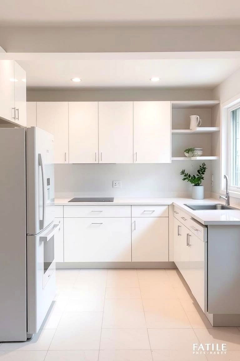 Minimalist Design With White Appliances - 24 Kitchen With White Appliances Ideas