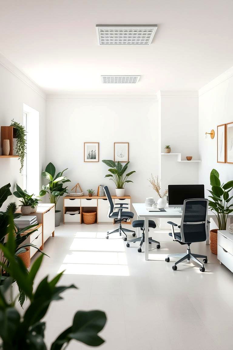 Minimalist Design for Sustainability - 24 Green Home Office Ideas
