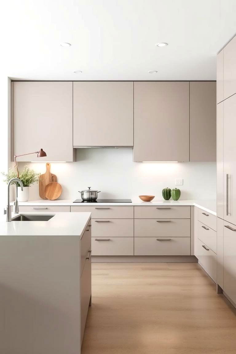 Minimalist Design with Clean Lines - 24 Kitchens Without Upper Cabinets