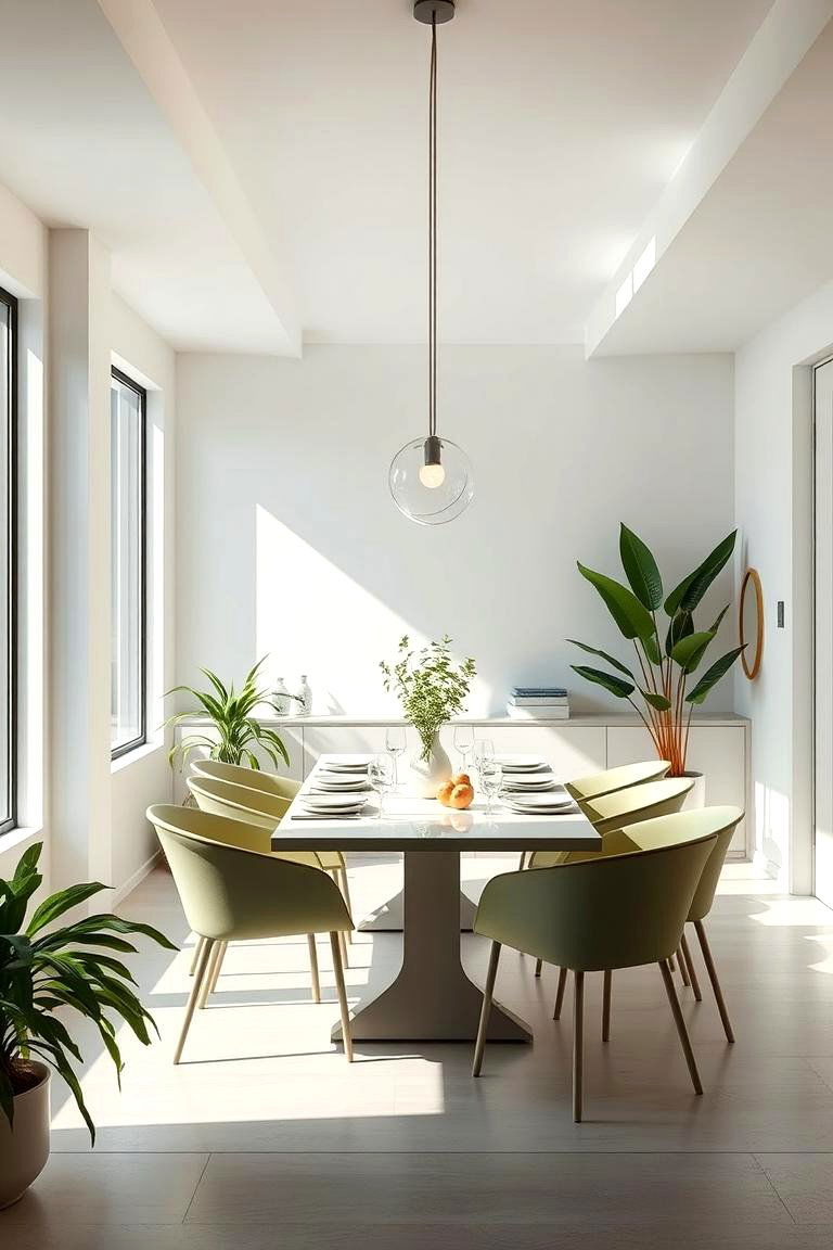 Minimalist Eco Dining Haven - 24 Greenhouse Dining Room Ideas