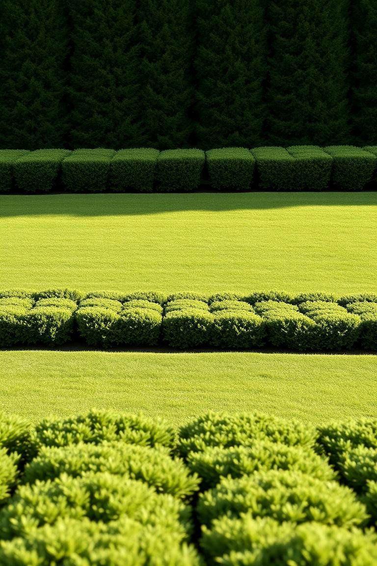 Minimalist Evergreen Borders - 24 Front Yard Evergreen Landscaping Ideas
