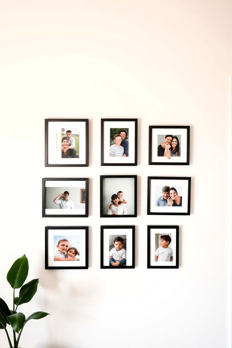 Minimalist Family Picture Wall - 24 Family Picture Wall Ideas