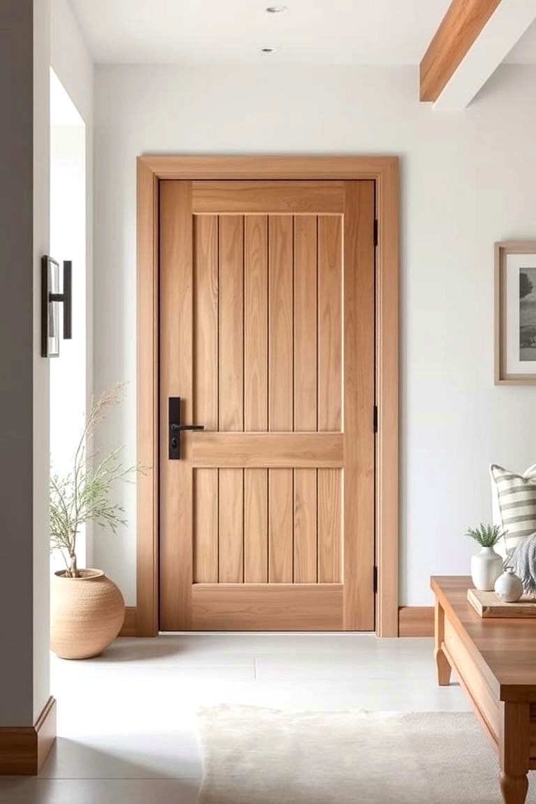 Minimalist Farmhouse Entrance - 24 Farmhouse Front Door Ideas