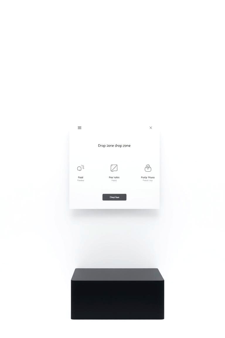 Minimalist File Drop Zone - 24 Drop Zone Ideas