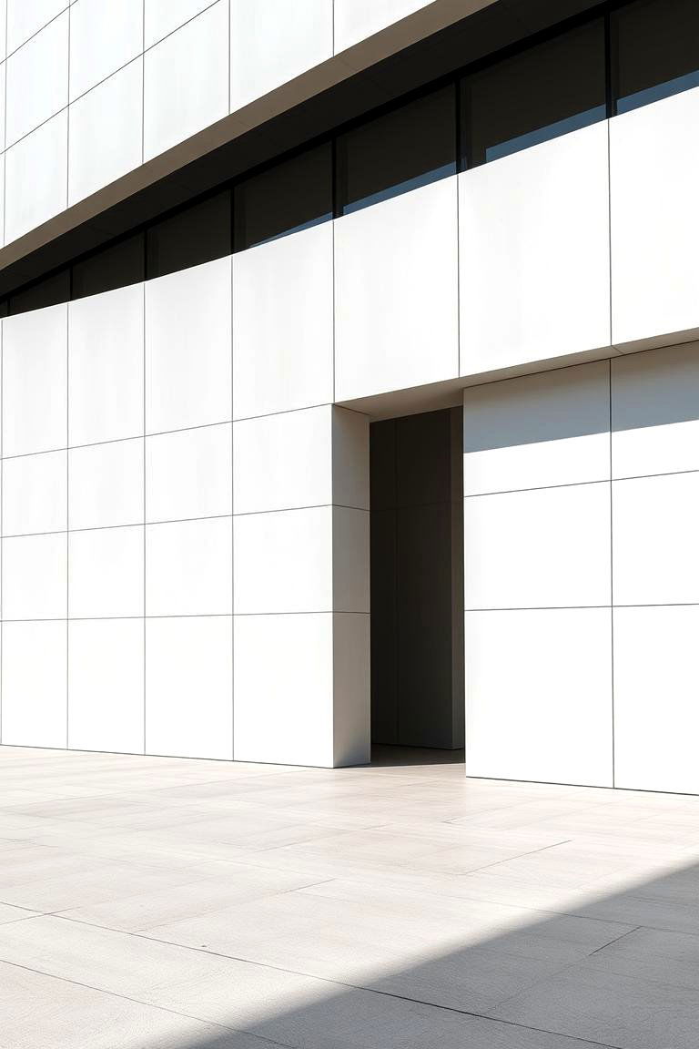 Minimalist Flat Panels - 24 Exterior Wainscoting Ideas