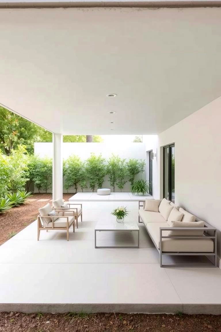 Minimalist Flat Roof Patio - 24 Covered Patio Ideas