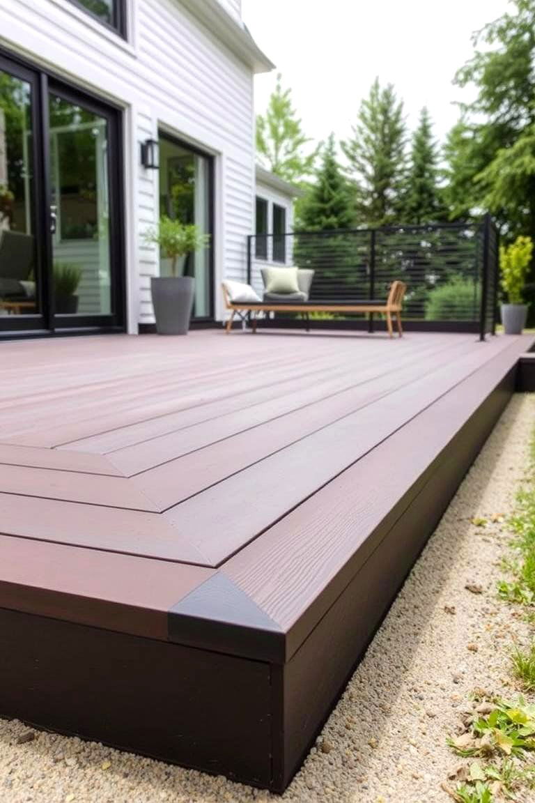 Minimalist Flush Skirting Design - 24 Deck Skirting Ideas