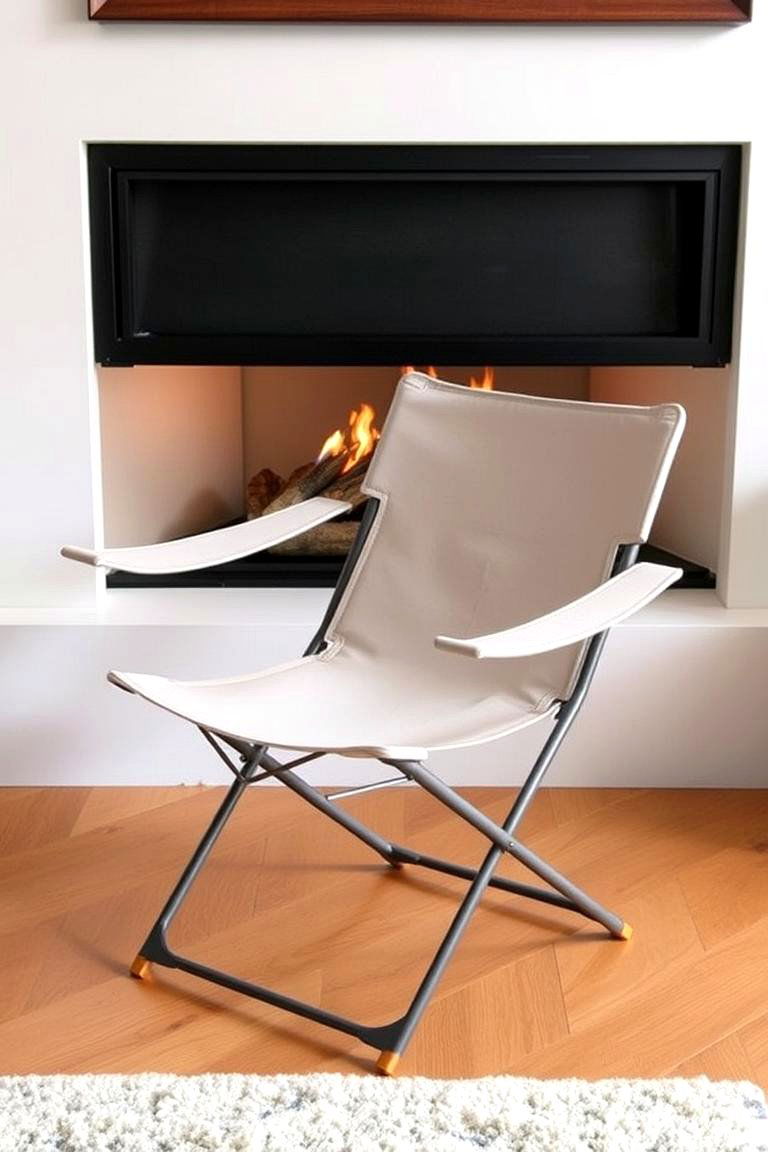 Minimalist Folding Chair - 24 Chairs in Front of Fireplace Ideas