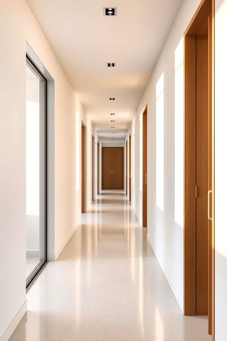 Minimalist Frameless Mirror - 24 hallway mirror ideas