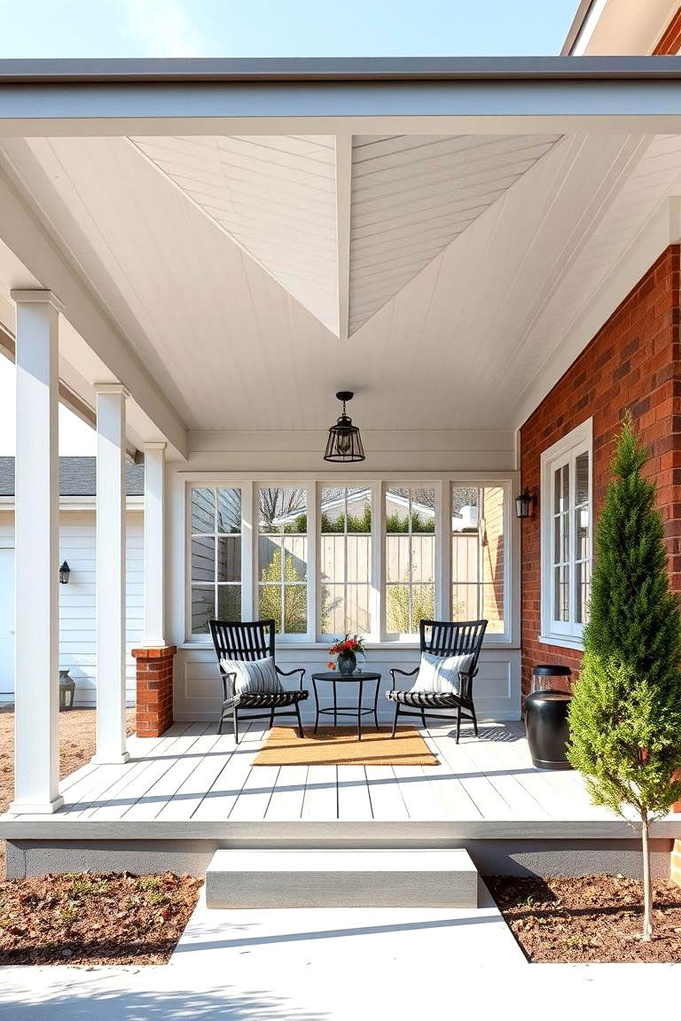 Minimalist Functional Design - 24 Metal Roof Porch Design Ideas