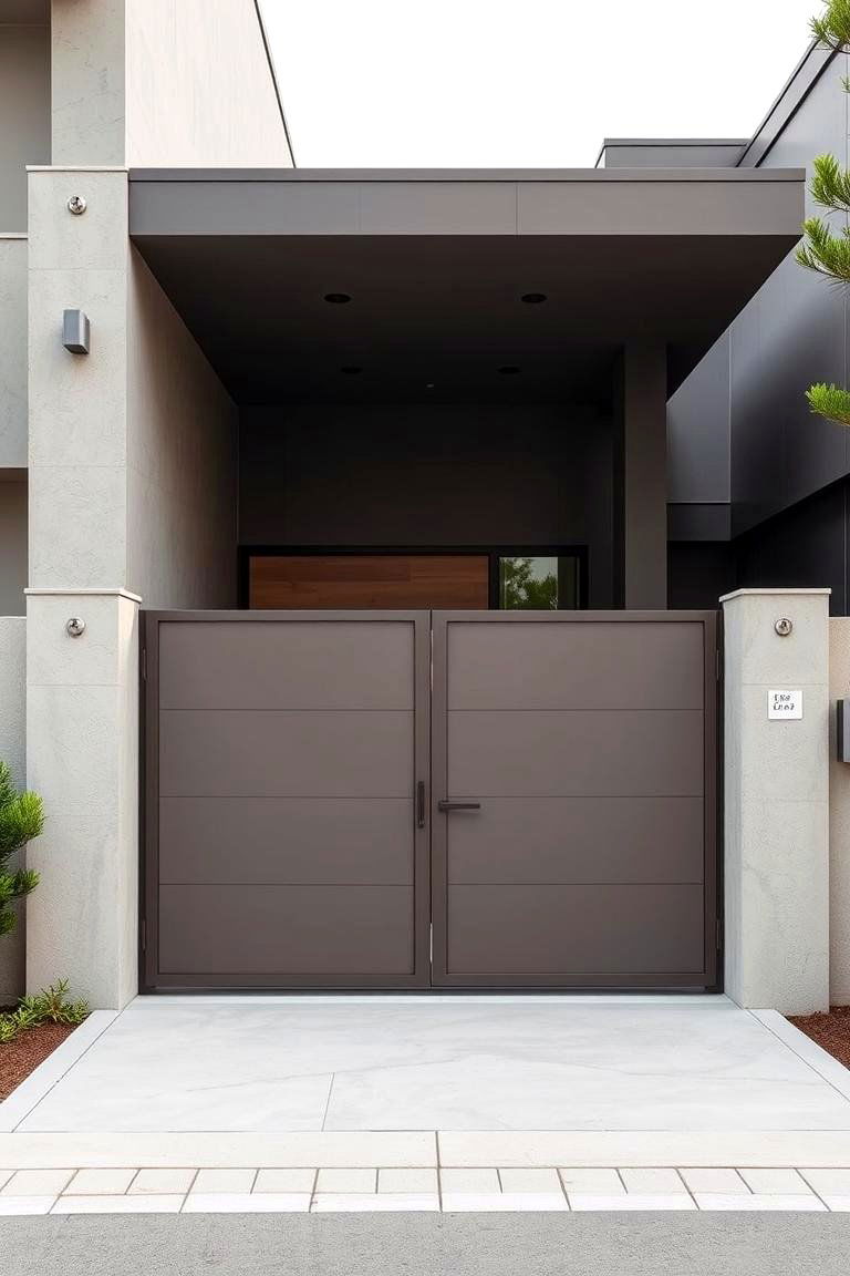 Minimalist Gates - 24 Front Door Gate Ideas
