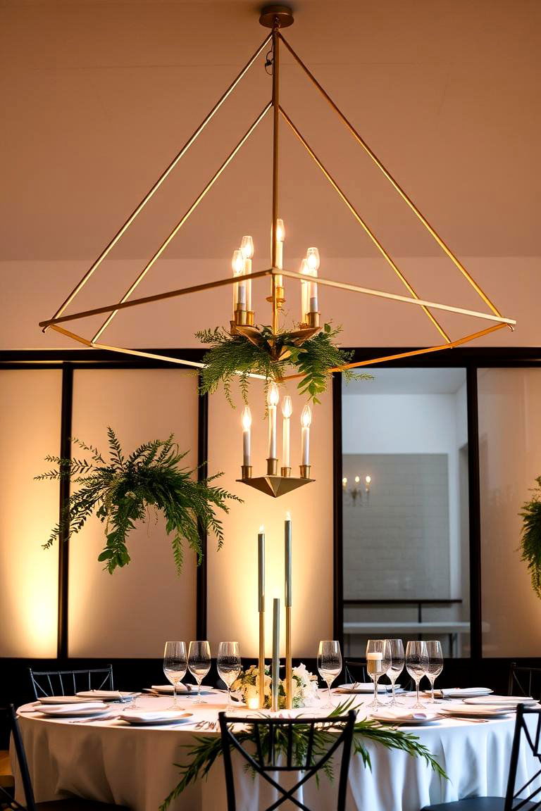 Minimalist Geometric Designs - 24 Tall Wedding Centerpiece Ideas