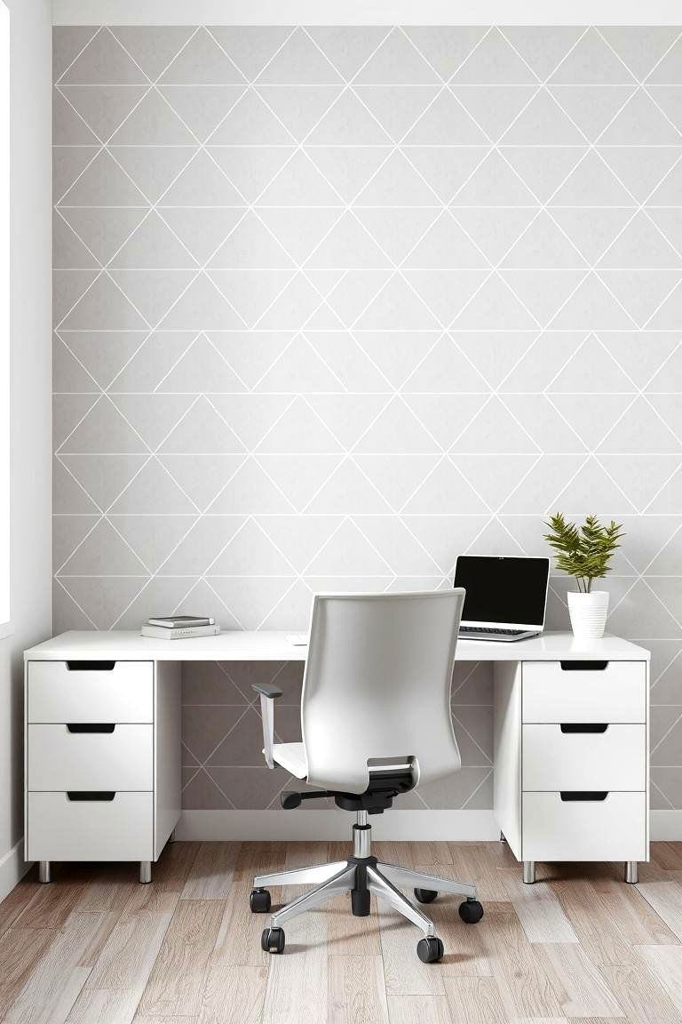 Minimalist Geometric Patterns - 24 Office Wallpaper Ideas