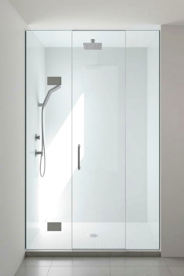Minimalist Glass Enclosure - 24 Corner Shower Ideas