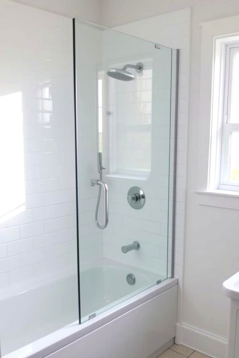 Minimalist Glass Enclosure - 24 Tub-shower Combo Ideas