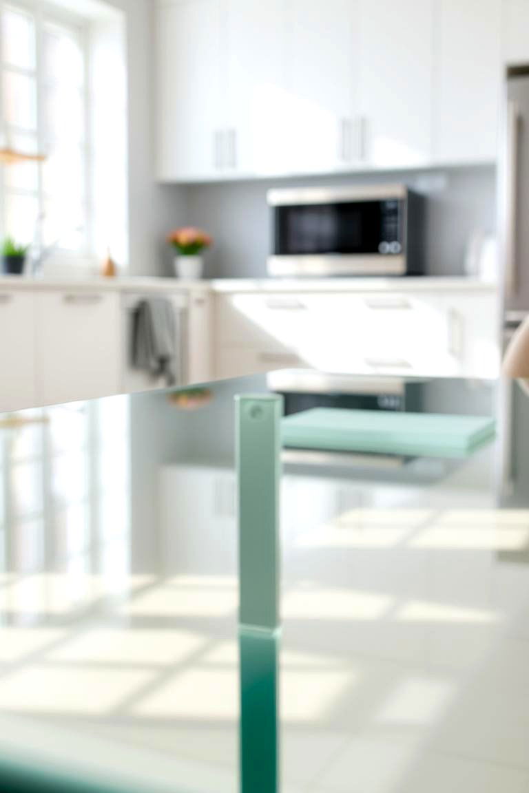 Minimalist Glass Table Elegance - 24 Small Kitchen Table Ideas