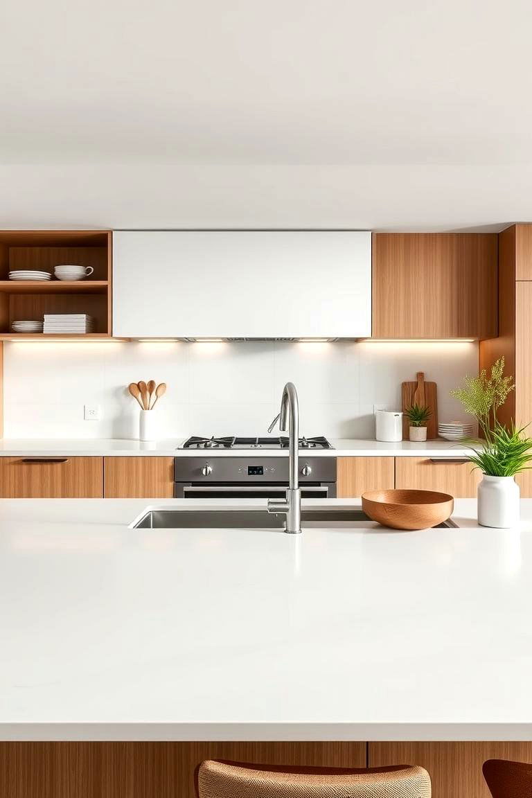 Minimalist Green Accents for a Fresh Vibe - 24 Green and Brown Kitchen Ideas