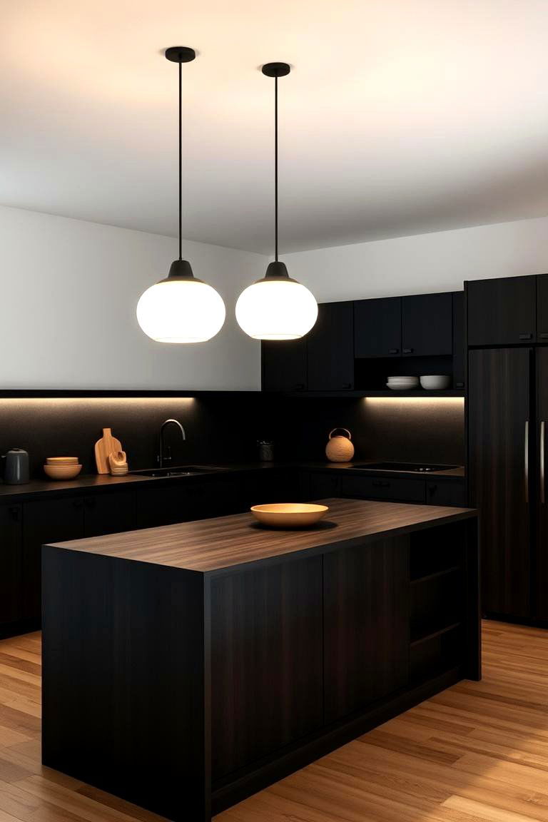 Minimalist Lighting Fixtures - 24 Japandi Kitchen Ideas