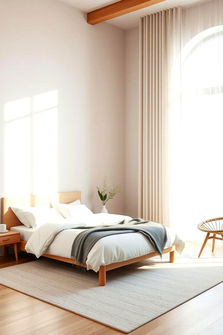 Minimalist Limewash Elegance - 24 Limewash Bedroom Ideas