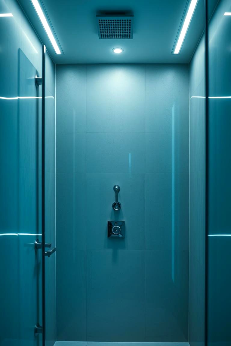 Minimalist Linear LED Installations - 24 Shower Lighting Ideas