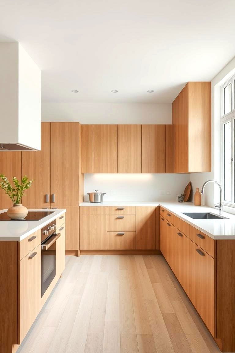 Minimalist Maple Design - 24 Maple Kitchen Cabinets Ideas