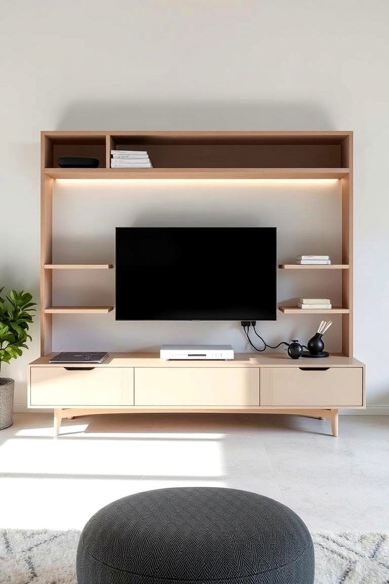 Minimalist Media Console - 24 Studio Furniture Ideas