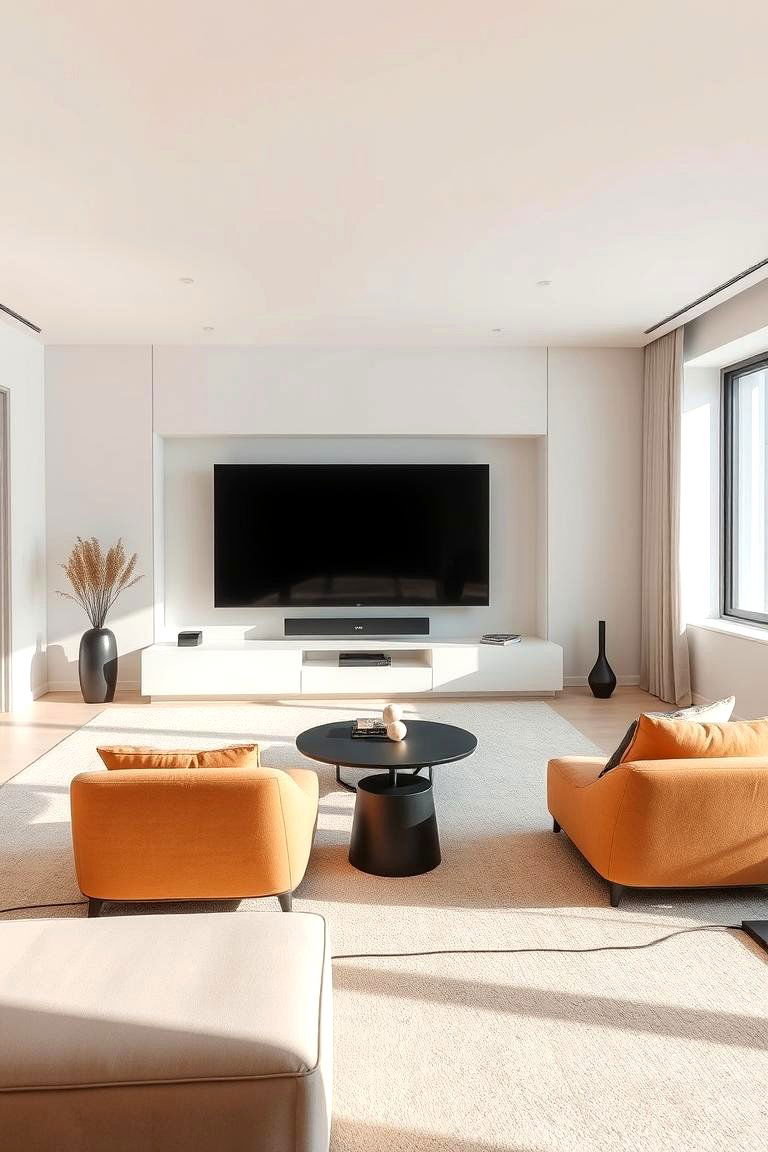 Minimalist Media Magic - 24 Small Media Room Ideas