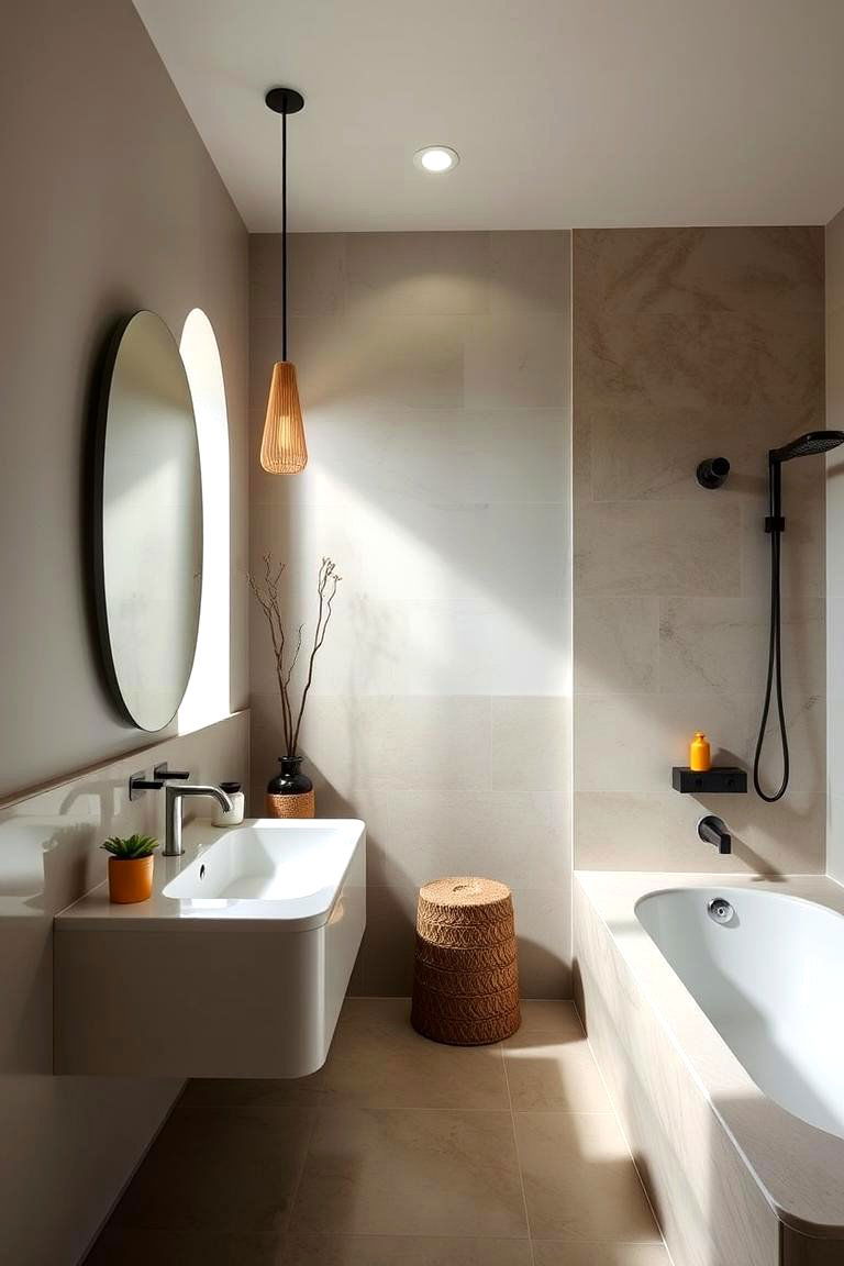 Minimalist Mexican Vibe - 24 Mexican Bathroom Ideas