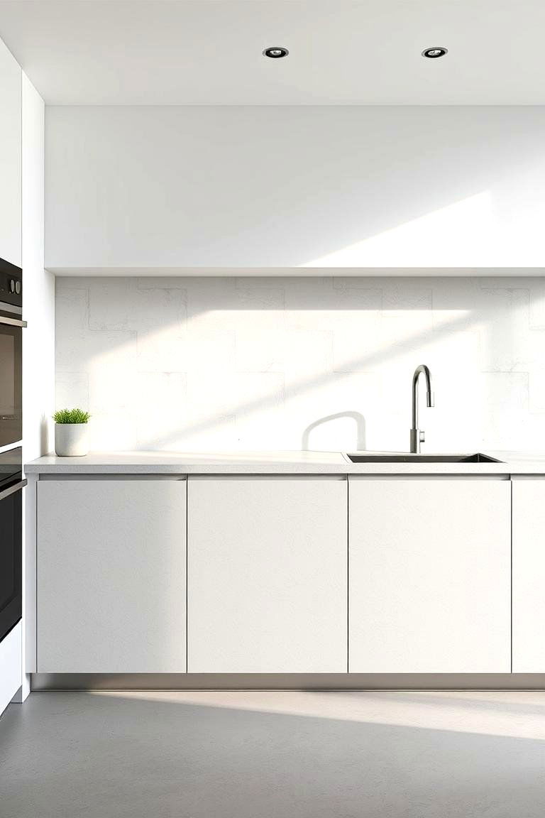 Minimalist Microcement Backsplashes - 24 Microcement Kitchen Ideas