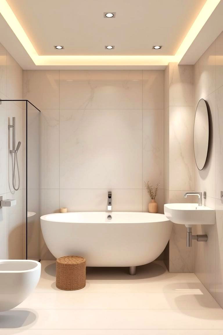Minimalist Modern Aesthetics - 24 Large Bathroom Ideas
