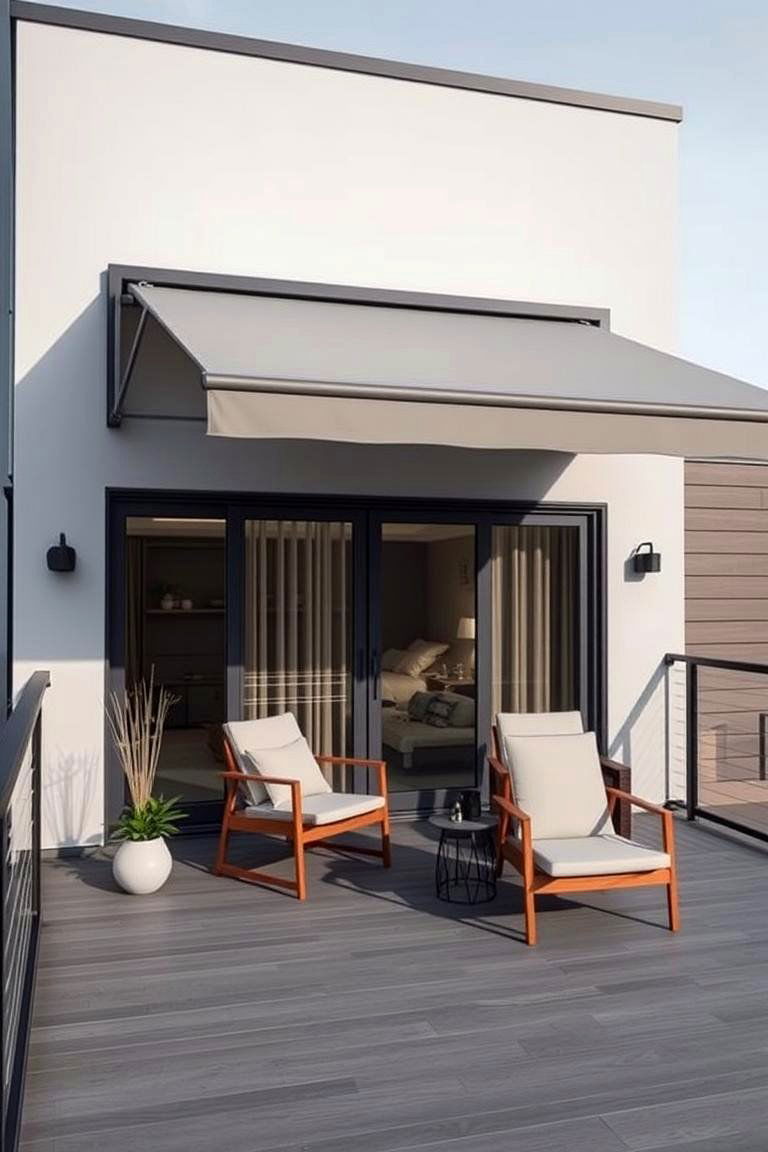 Minimalist Modern Awning - 24 Deck Awning Ideas