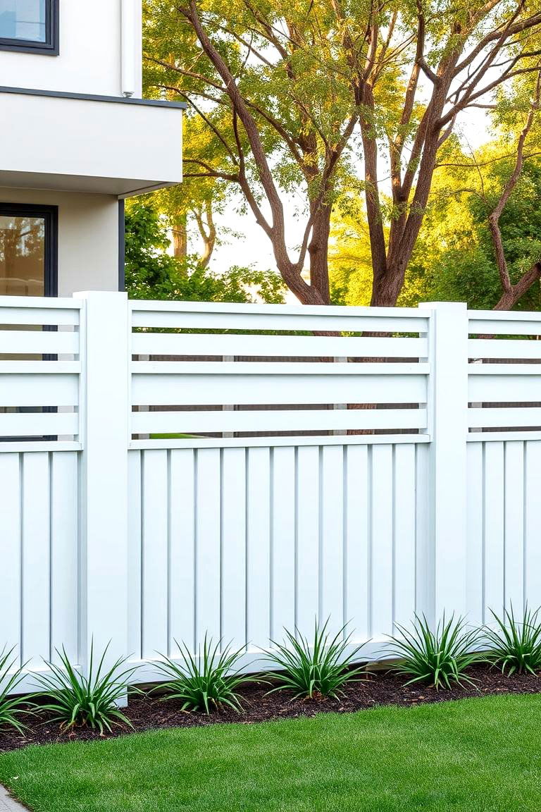 Minimalist Modern Border - 24 Corner Fence Ideas