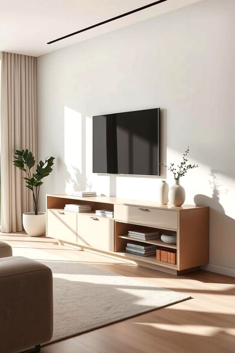 Minimalist Modern Console - 24 Tv Console Decor Ideas