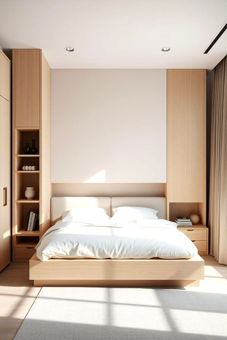 Minimalist Modern Corner Bed Design - 24 Corner Bed Ideas