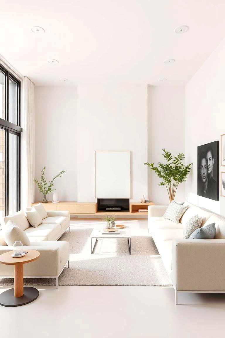 Minimalist Modern Design - 24 Cream Living Room Ideas