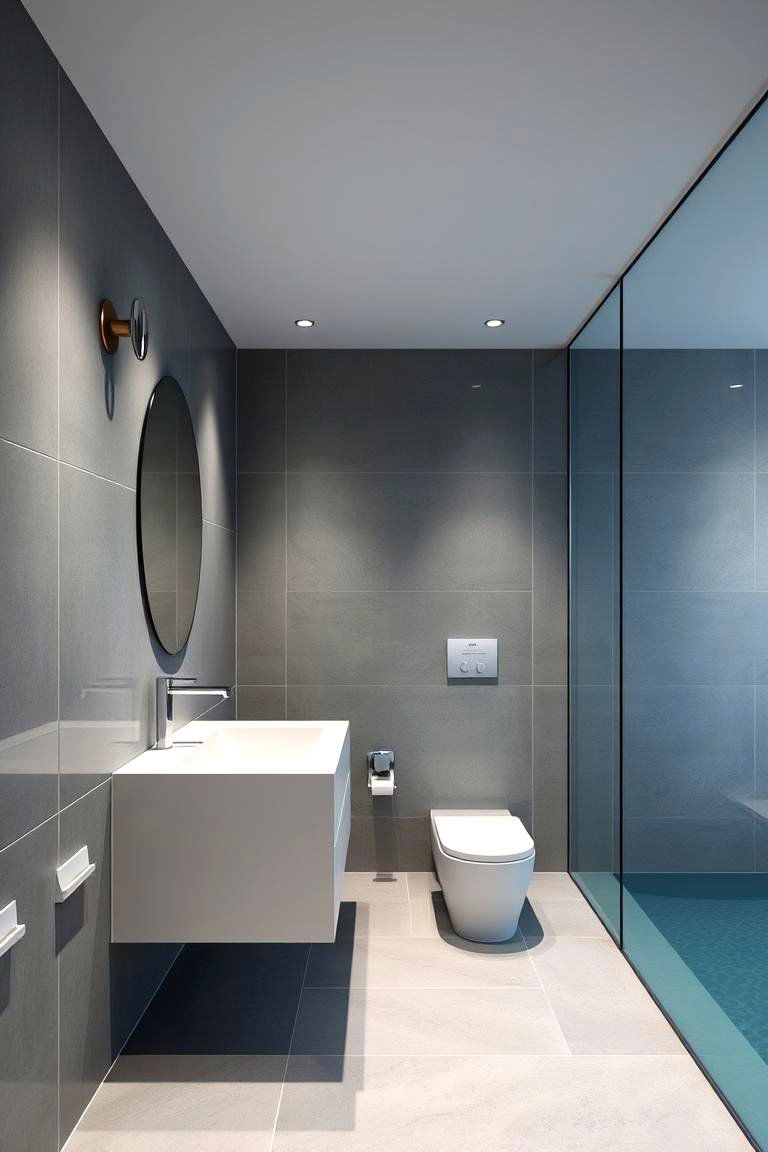 Minimalist Modern Design - 24 Pool Bathroom Ideas
