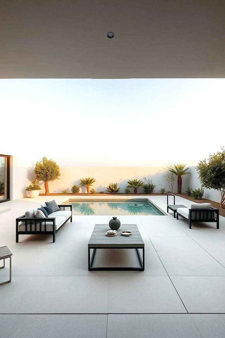 Minimalist Modern Design - 24 Pool Patio Ideas