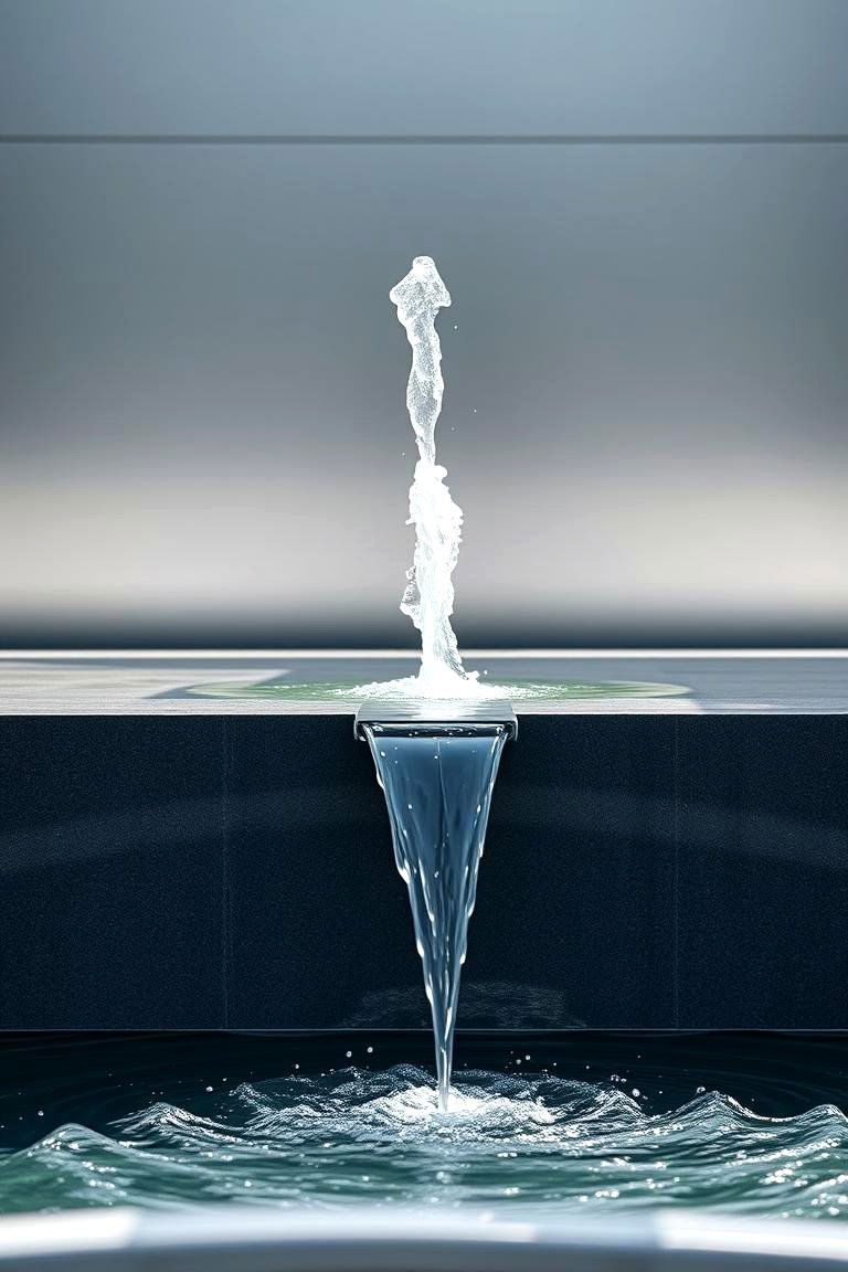 Minimalist Modern Fountain - 24 Water Feature Ideas