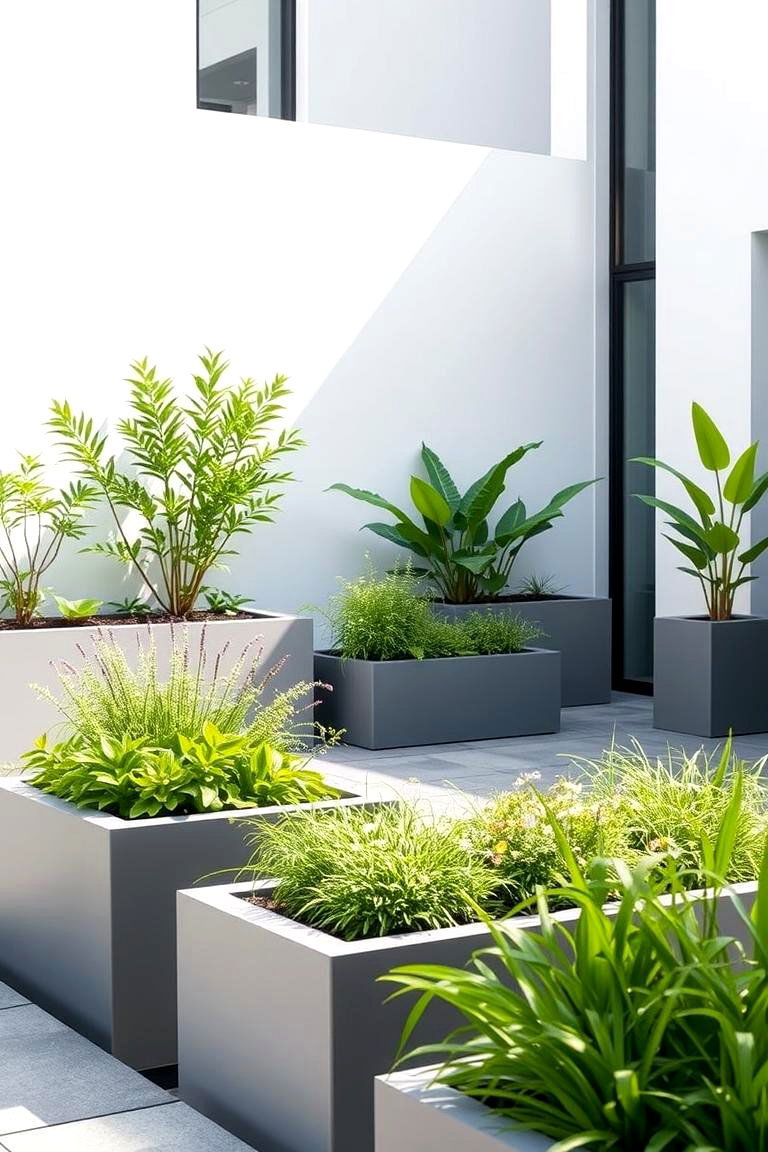 Minimalist Modern Garden - 24 Balcony Garden Ideas
