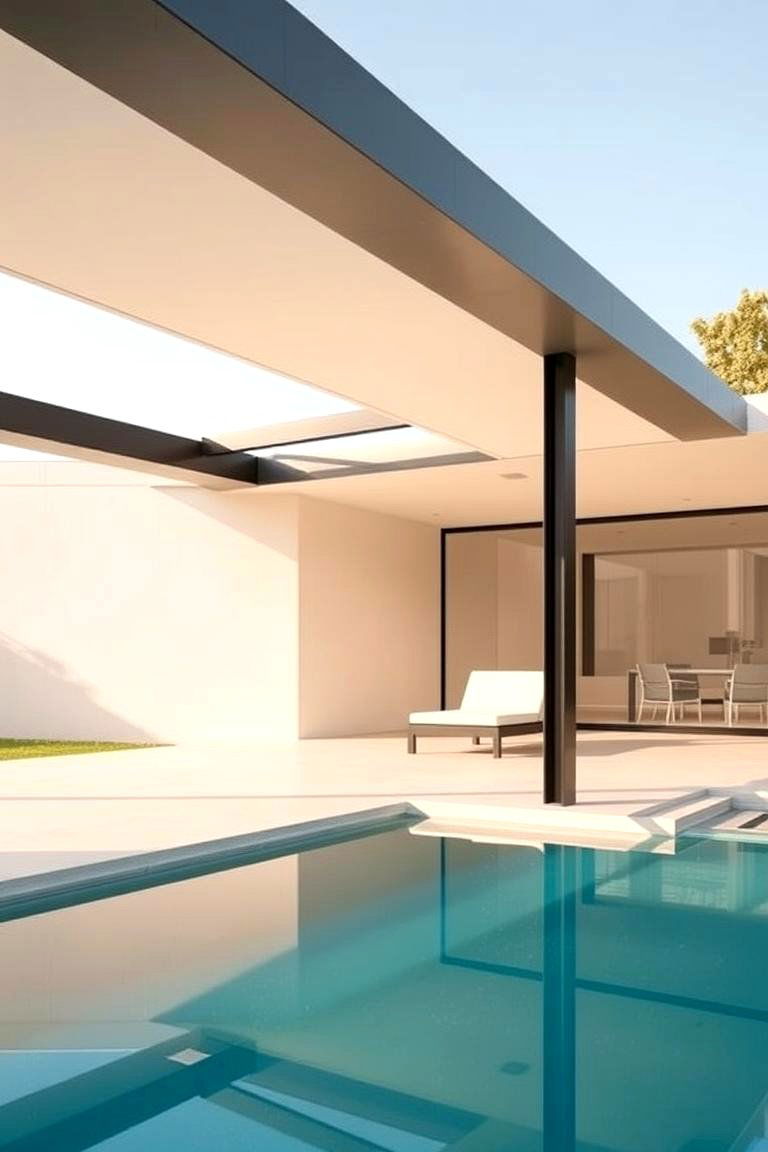 Minimalist Modern Gazebo - 24 Pool Gazebo Ideas
