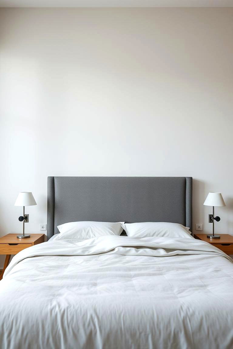 Minimalist Modern Grey Elegance - 24 Grey Headboard Bedroom Ideas