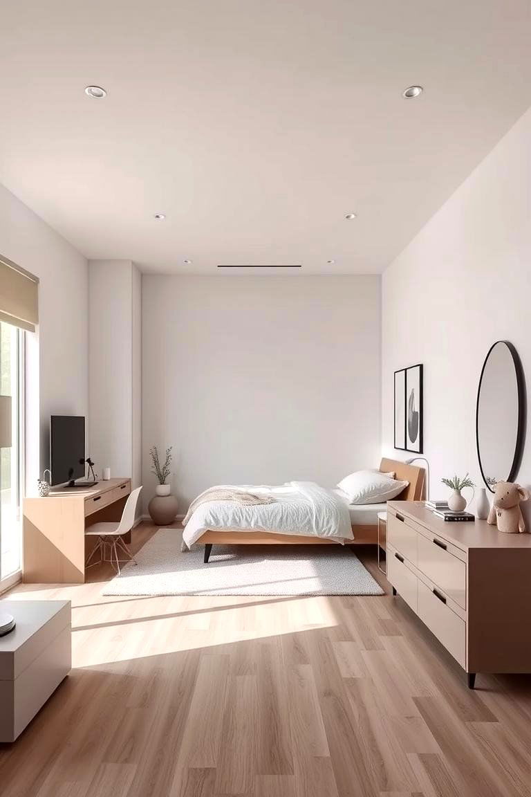 Minimalist Modern Haven - 24 Teen Girl Bedroom Ideas