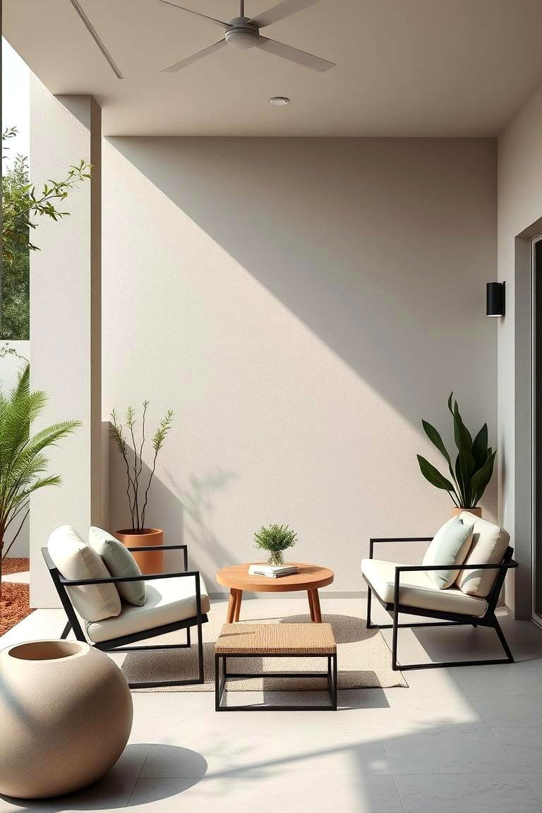 Minimalist Modern Outdoor Reading Spot - 24 Outdoor Reading Nook Ideas