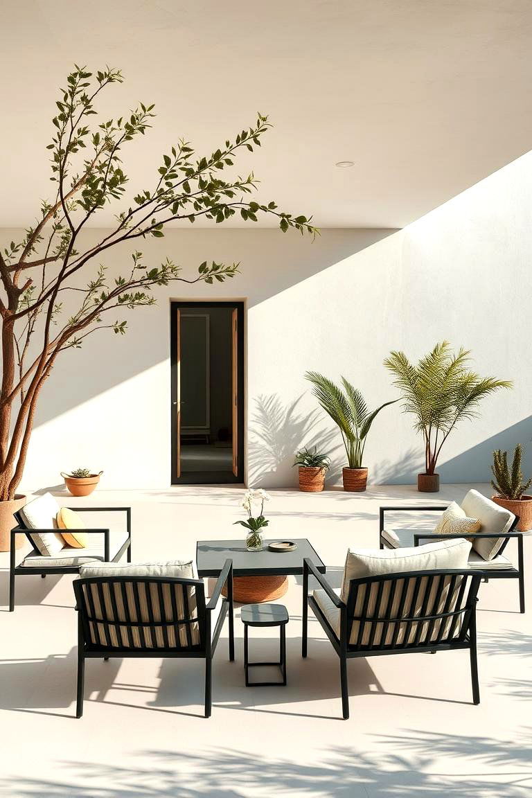 Minimalist Modern Patio - 24 Attached Covered Patio Ideas