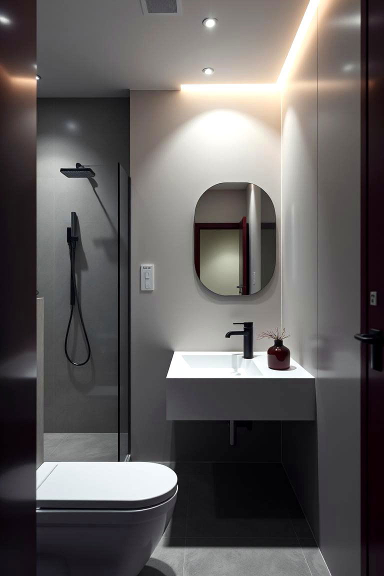 Minimalist Modern Style - 24 Burgundy Bathroom Ideas