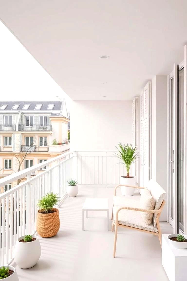 Minimalist Modern Touch - 24 French Balcony Ideas