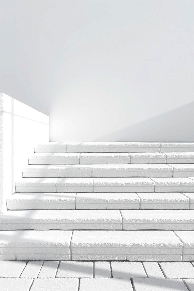 Minimalist Monochrome Brick Steps - 24 Brick Front Steps Design Ideas