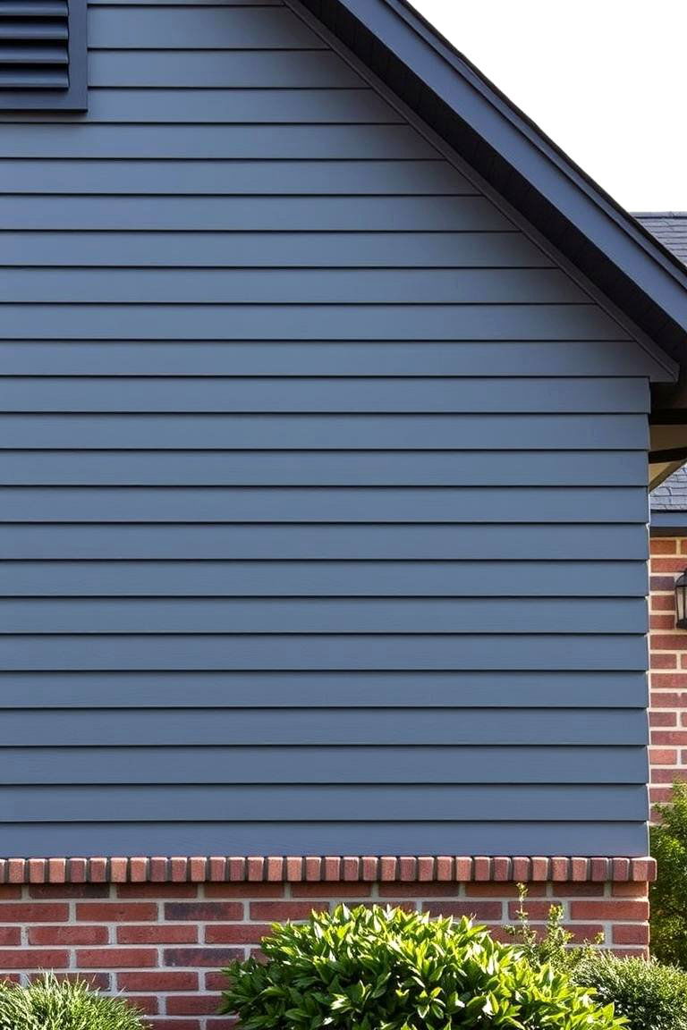 Minimalist Monochrome Duo - 24 Vinyl Siding and Brick Combinations