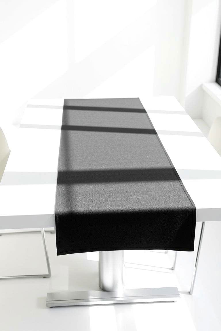 Minimalist Monochrome Table Runner - 24 Table Runner Ideas